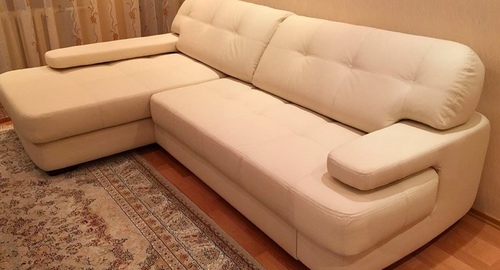 Обивка углового дивана.  Ишимбай