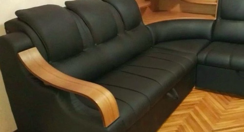 Перетяжка кожаного дивана. Ишимбай